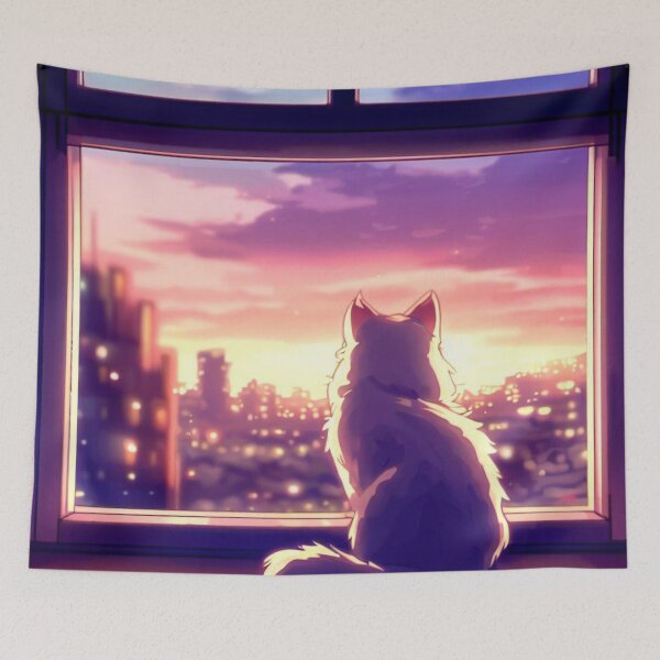Item preview, Cat's meditation designed and sold by santiagoespanna.