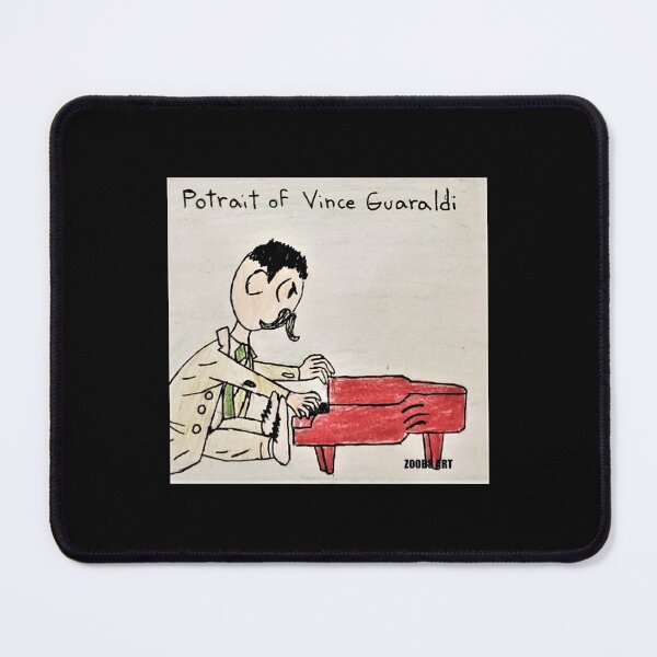 Item preview, "Potrait of Vince Guaraldi" Jazz Artist Comic Music Graphic designed and sold by GrudleBay.