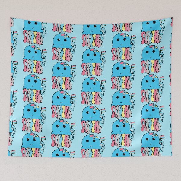 Item preview, Genderflux flag jellyfish designed and sold by bookwoof.
