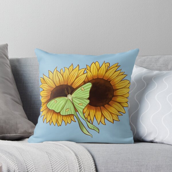 Item preview, Luna Moth and Sunflowers designed and sold by Phoenix Bell.