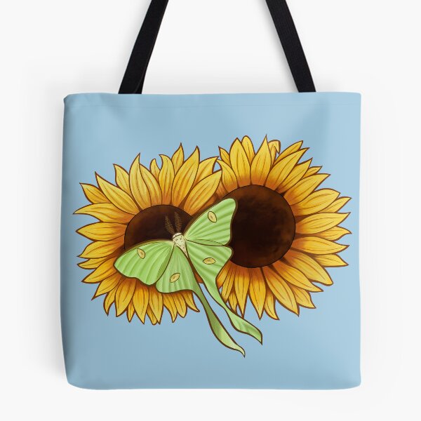 Item preview, Luna Moth and Sunflowers designed and sold by Phoenix Bell.
