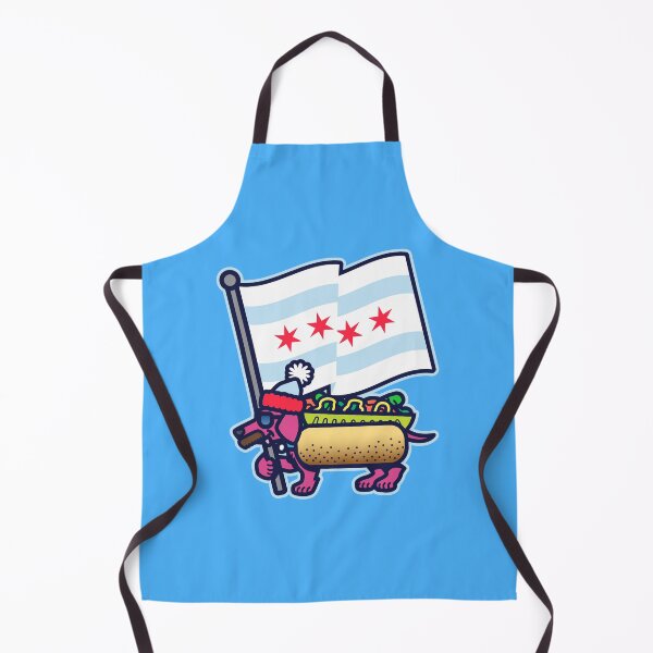 Item preview, Chicago Stocking Cap Dog with Flag designed and sold by dangerhuskie.
