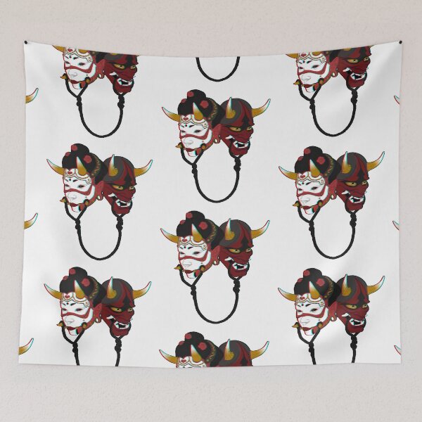 Item preview, Dual Hannya masks designed and sold by Sed R.