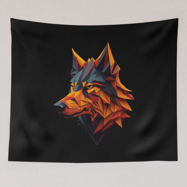 Item preview, Isometric Wolf Head designed and sold by Rothnaric.