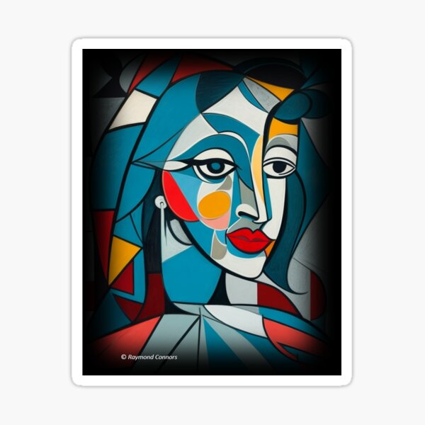 Item preview, Cubist interpretation of a beautiful woman designed and sold by ElderWisdom.