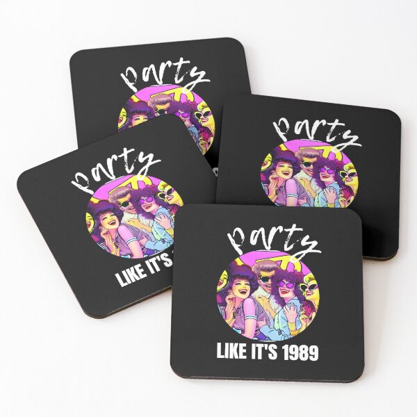 Item preview, Retro 80's "Party Like It's 1989" Bright Bold Neon Colored designed and sold by Celebration Printables.