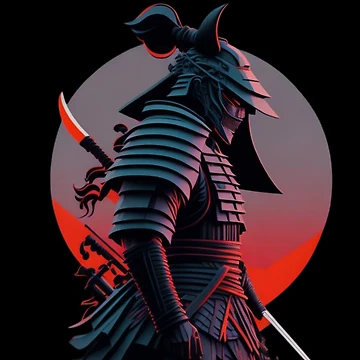 Artwork thumbnail, Samurai at Sunset by Rothnaric