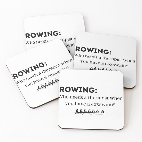 Item preview, Rowing: Who needs a therapist when you have a coxswain? designed and sold by ThreadMummy.