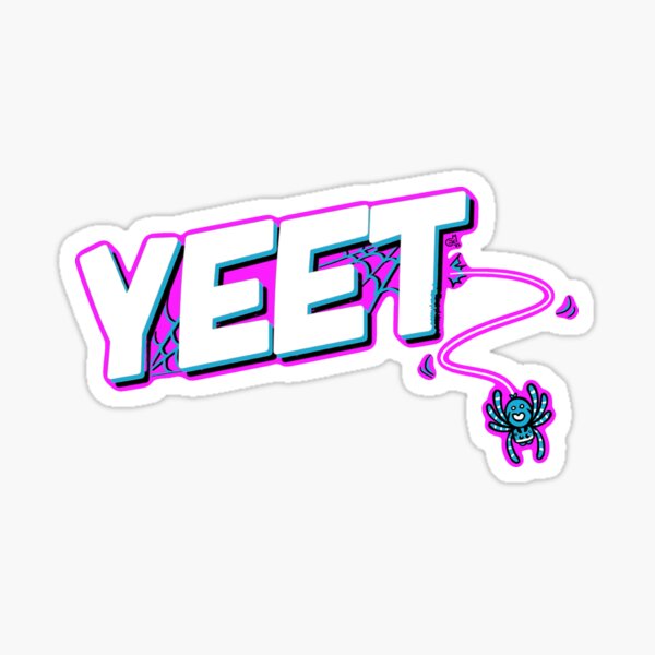 Item preview, “YEET” Jumping Spider (neon) designed and sold by RegallyInsane.