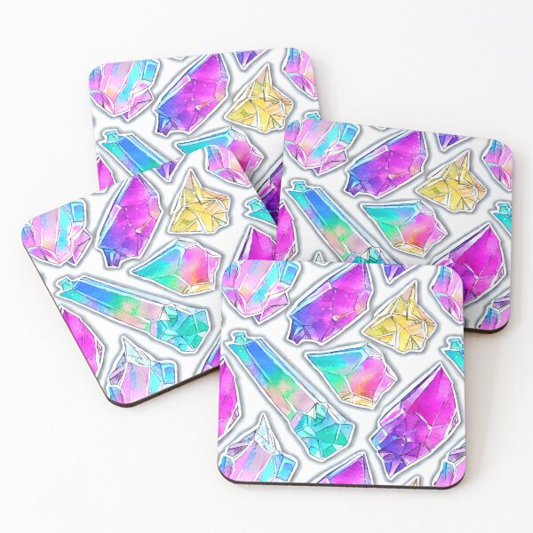 Item preview, Rock and crystal stickers designed and sold by WallabyJelly.