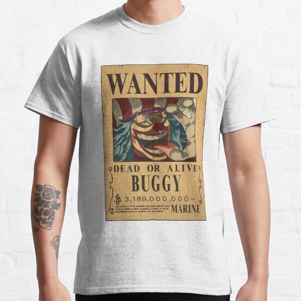 Buggy One Piece , One Piece Pirates Cross Guild Anime Unisex Tshirt ALL  SIZES