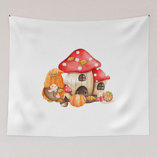 Item preview, Cute Thanksgiving Gnome with Pumpkin designed and sold by silviaol.