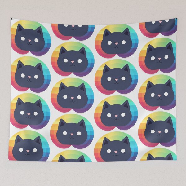Item preview, Rainbow cute cute cat Personality Logo designed and sold by BangBangYuBing.