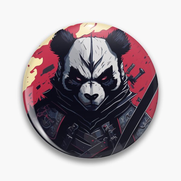 Item preview, Evil Japanese Panda Samurai with sword designed and sold by wingstar.