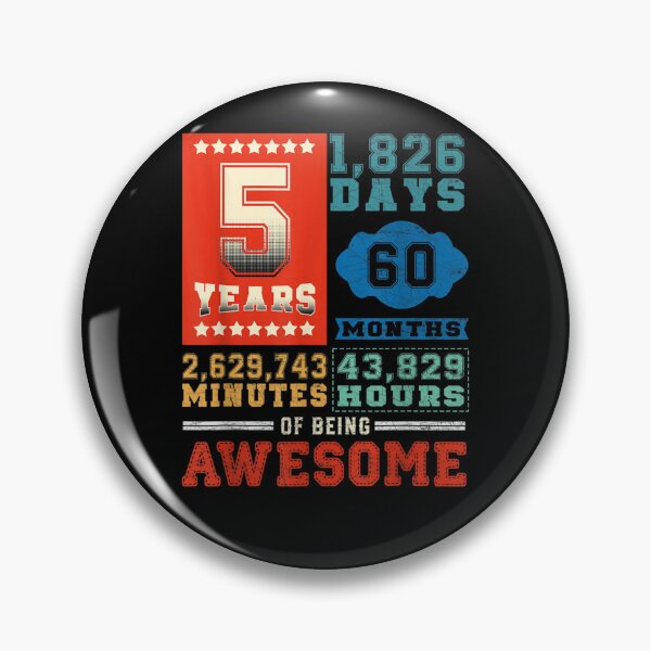 Item preview, 5 Years 60 Months Of Being Awesome 5Th Birthday Gifts  designed and sold by TiffanyHarrisa.