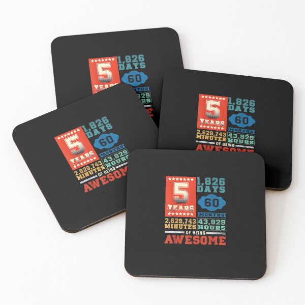 Item preview, 5 Years 60 Months Of Being Awesome 5Th Birthday Gifts  designed and sold by TiffanyHarrisa.