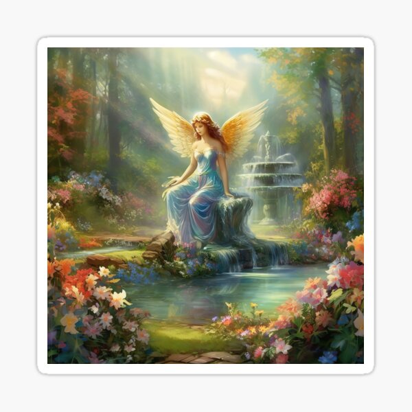 Angel in Heaven's Garden 1 Sticker