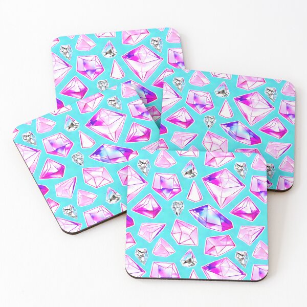 Item preview, Diamonds, and Crystals and Gems Oh My! Blue background designed and sold by WallabyJelly.