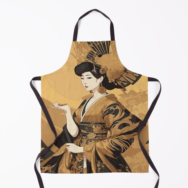Artikelvorschau, Flüstern der rätselhaften Geisha: Eine goldene Symphonie entworfen und verkauft von AFUNARTZ.