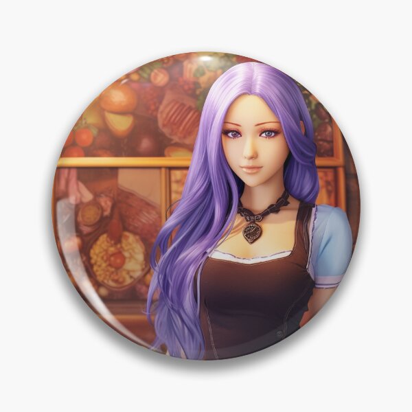 Artikelvorschau, Lilahaarige Anime-Fashionista in der Lively Tavern entworfen und verkauft von aigcx.