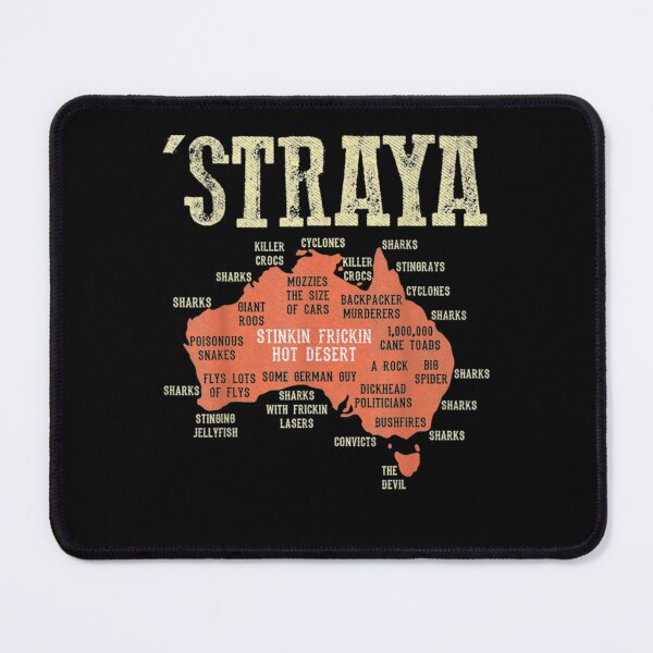 Item preview, Vintage Aussie Day Straya Australia Map G day Mate Outback designed and sold by Jeff Livingston.
