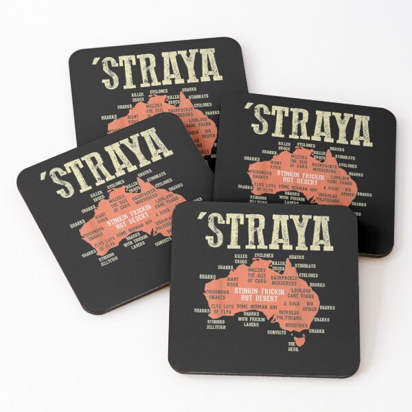 Item preview, Vintage Aussie Day Straya Australia Map G day Mate Outback  designed and sold by Jeff Livingston.