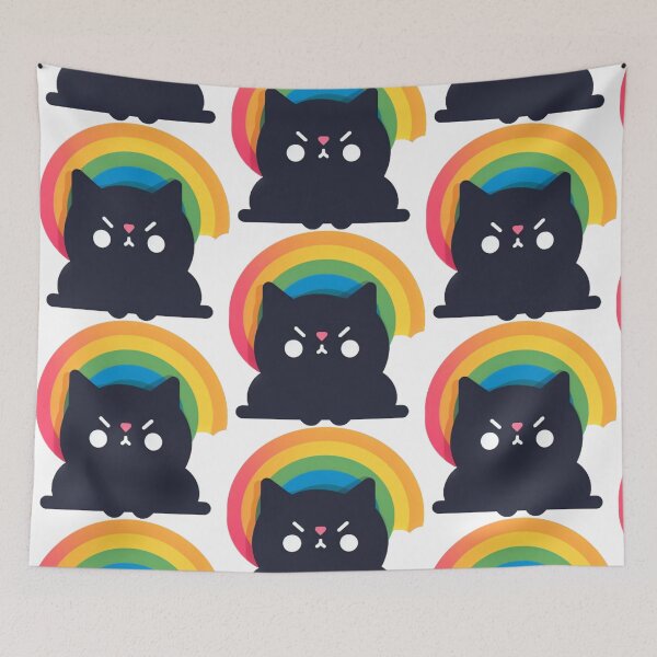 Item preview, Rainbow cute cute cat Personality Logo designed and sold by BangBangYuBing.