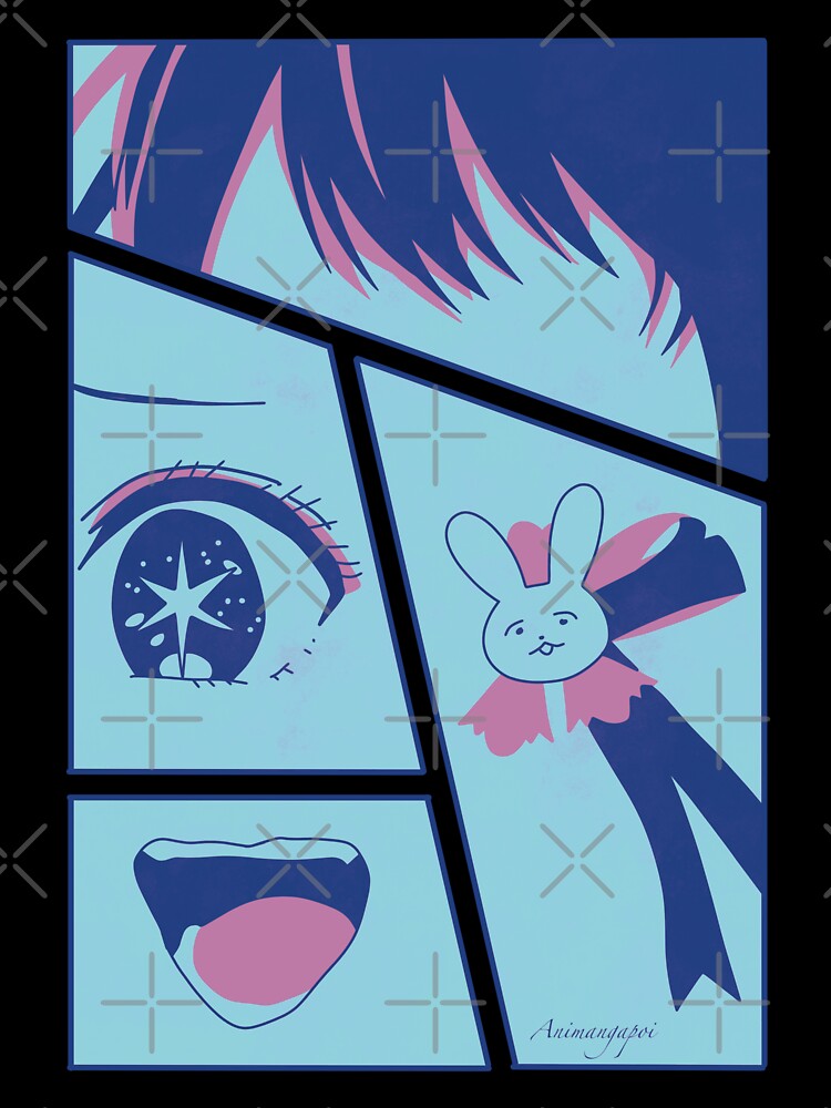 ONK2 Oshi no Ko Ai Death Manga Panel with Ai Hoshino Kanji / Japanese Text Anime  Eyes Pfp Meme Black and White Distressed Sunset / Sunrise / Moon x  Animangapoi August 2023