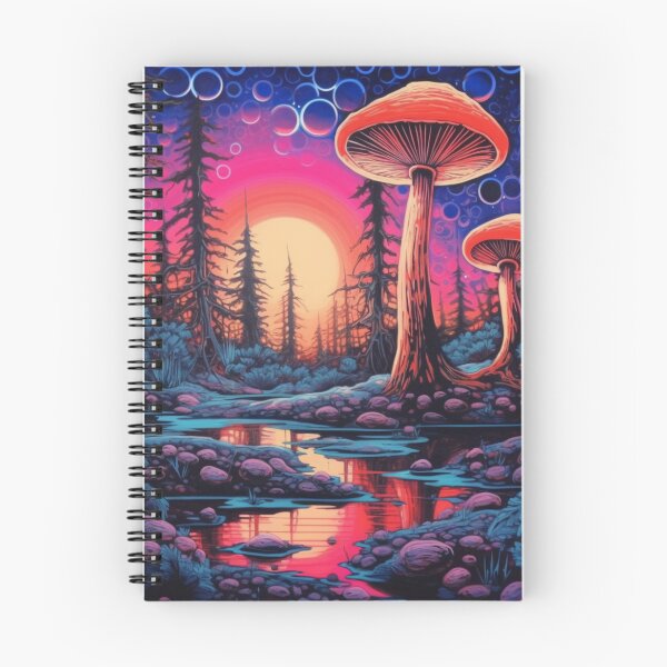Item preview, Dayglo Magic Mushrooms in Forest #4 designed and sold by Leon9692.