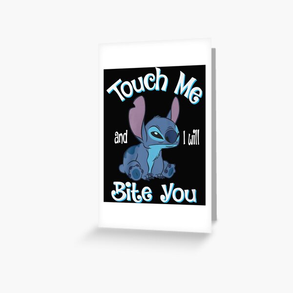 Stitch And Lilo T-ShirtStitch Touch Me And I Will Bite You