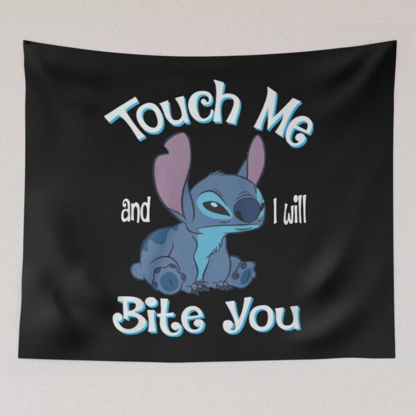 Item preview, Stitch And Lilo Stitch Touch Me And I Will Bite You  designed and sold by SenitaJPerrin.