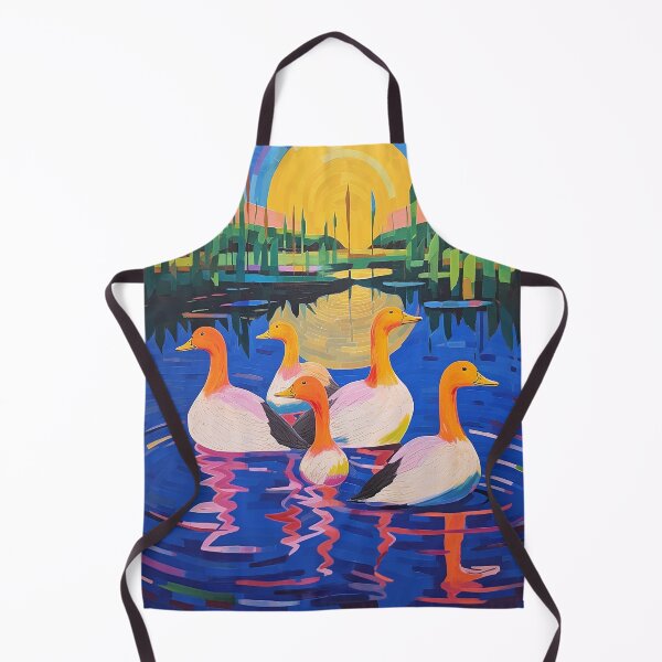 Item preview, A Family Of Geese Landing Gracefully On A Pond designed and sold by mianguyen1995.