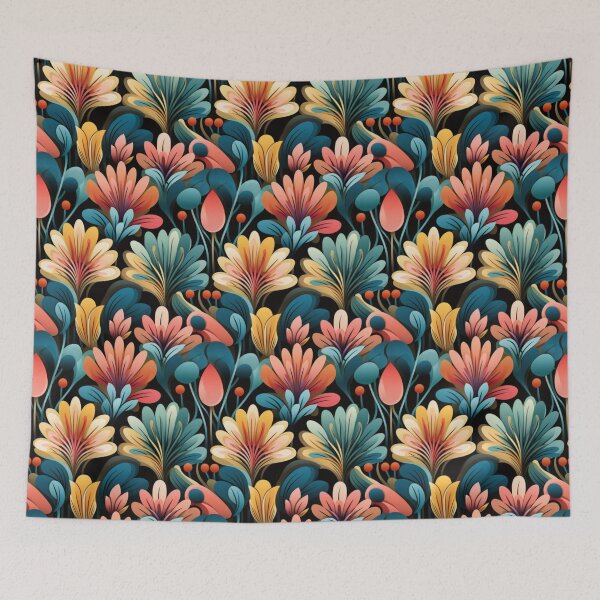 Item preview, Art deco style fan flowers designed and sold by Shop illusia.