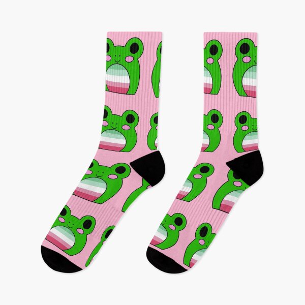 Item preview, Abrosexual flag frog designed and sold by bookwoof.