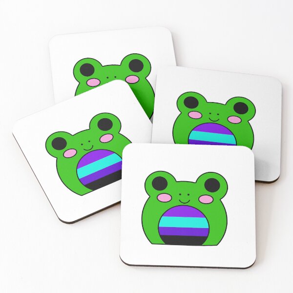 Item preview, Alexigender flag frog designed and sold by bookwoof.