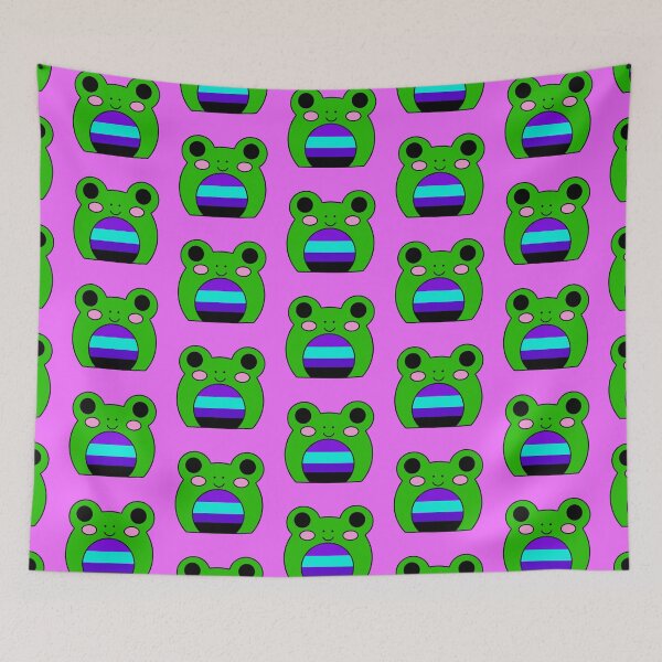 Item preview, Alexigender flag frog designed and sold by bookwoof.