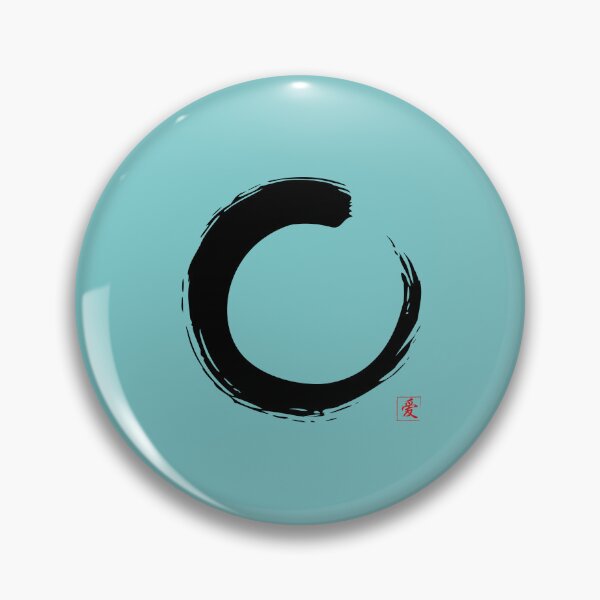 Item preview, Zen Circle Enso Art with Japanese Word Love designed and sold by Ching Teoh.