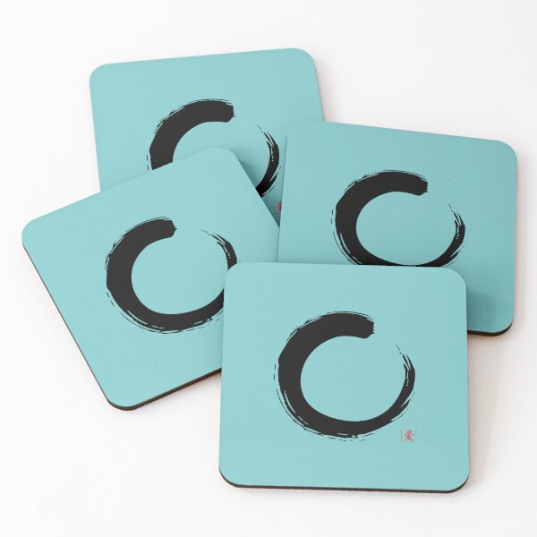 Item preview, Zen Circle Enso Art with Japanese Word Love designed and sold by Ching Teoh.