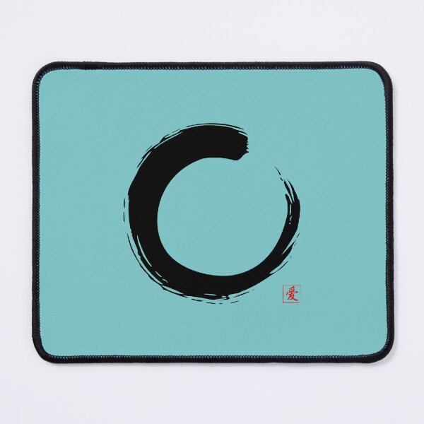 Item preview, Zen Circle Enso Art with Japanese Word Love designed and sold by Ching Teoh.