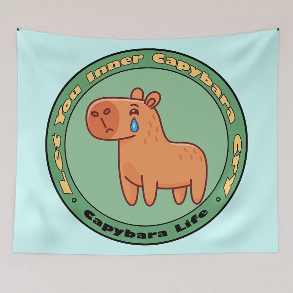 Item preview, Release Your Emotions With The Capybaras designed and sold by inkStyleMDQ.