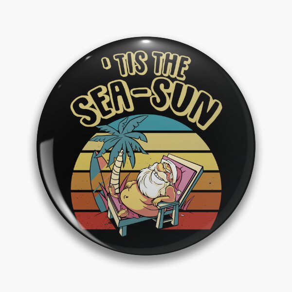 Item preview, Tis The SeaSun Christmas In July Retro Sunset Beach Vacation Gear designed and sold by DynamicDesign.
