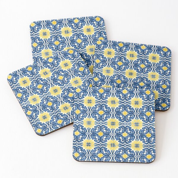 Item preview, Portuguese Tiles (Blue & Yellow Azulejos) #2 designed and sold by BrushstrokesA.