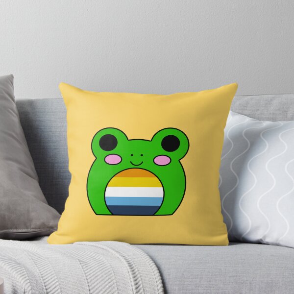 Item preview, Aroace flag frog designed and sold by bookwoof.