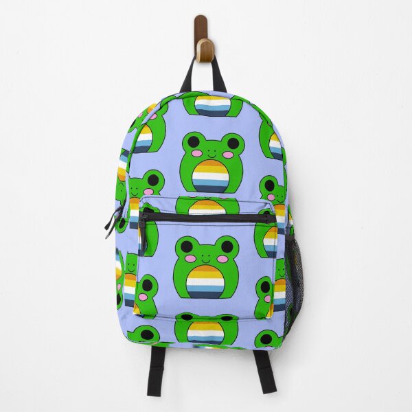 Item preview, Aroace flag frog designed and sold by bookwoof.