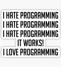 I Love Programming Sticker