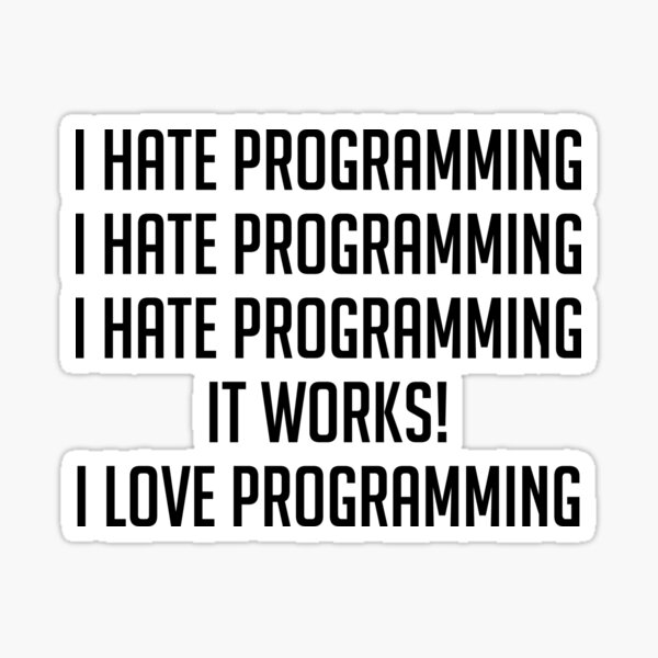 I Love Programming Sticker