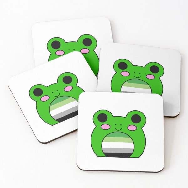 Aperçu de l'œuvre Aromantic flag frog créée et vendue par bookwoof.