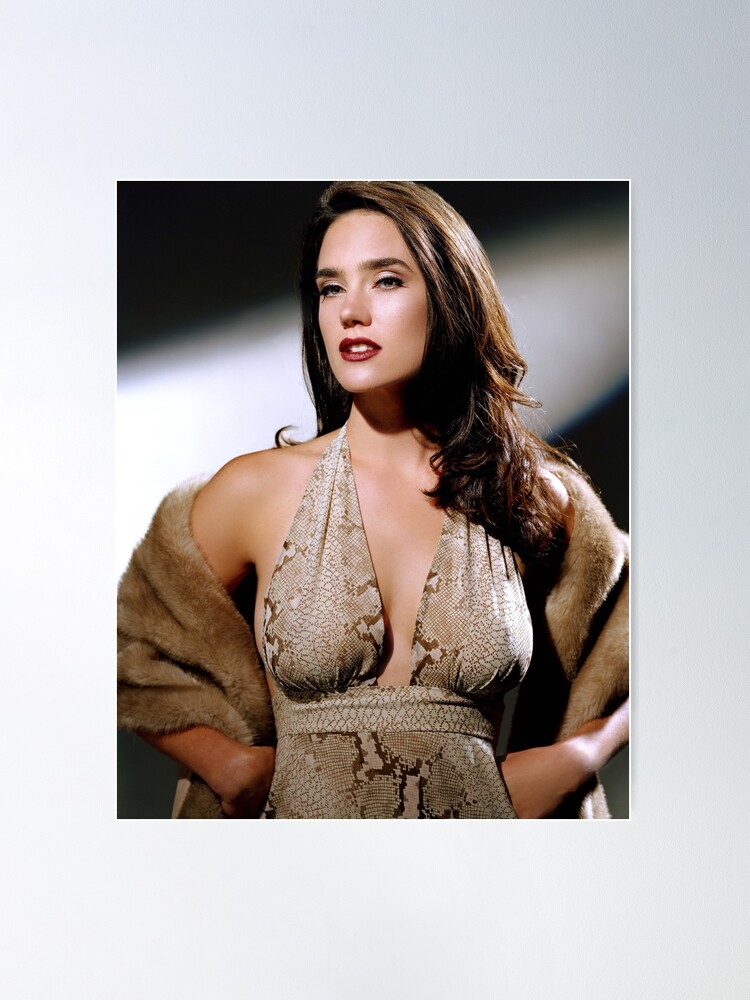 white jennifer connelly dress Poster for Sale by MarisolBaumbach