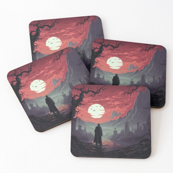 Item preview, The majesty of the surreal Transylvania landscape with the imposing Castle of Count Dracula on the horizon designed and sold by RetroRevivals.