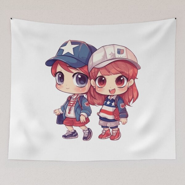 Item preview, INDEPENDENCE DAY USA (CHIBI) designed and sold by Chatna-Chibi.